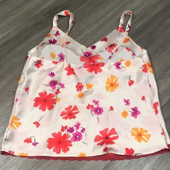 Moon dance Two Piece Floral Satin Pj Sleeveless Set      size xl - Picture 6 of 10